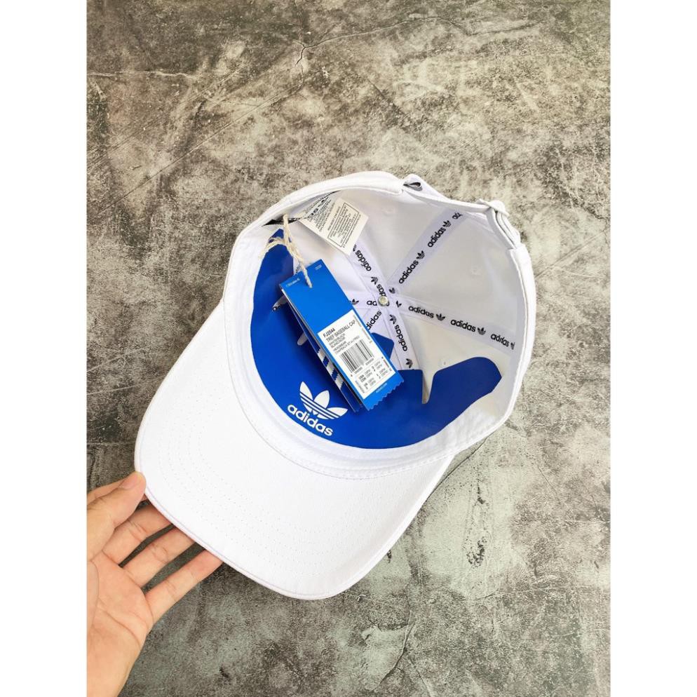 Mũ / Nón thể thao Adidas Trefoil Baseball Cap - White FJ2544 | HÀNG XUẤT XỊN / Ảnh Thật 100%