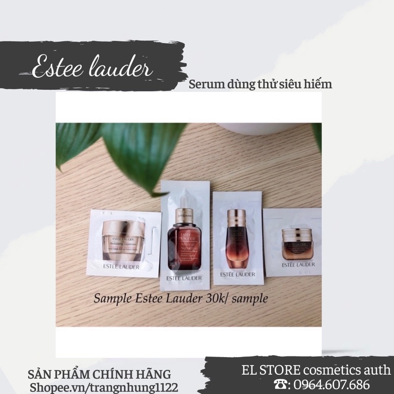 Sample dưỡng da ESTEE LAUDER và các hãng dùng thử