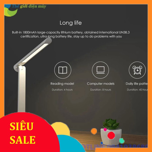 [SiêuRẻ] Đèn bàn học Xiaomi Yeelight YLTD11YL thời lượng pin tối đa lên đến 40h - Bảo hành 6 tháng - Shop Thế Giới Điện 