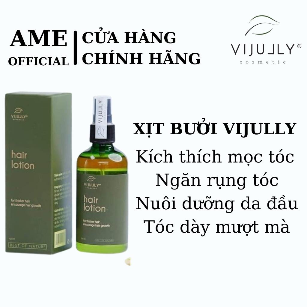 Vijully Xịt Bưởi Xanh Kích Thích Mọc Tóc Giảm Rụng Tóc Chăm Sóc Tóc Tinh Chất Dưỡng Tóc Nhanh Dài Tinh Dầu Bưởi Vi Jully