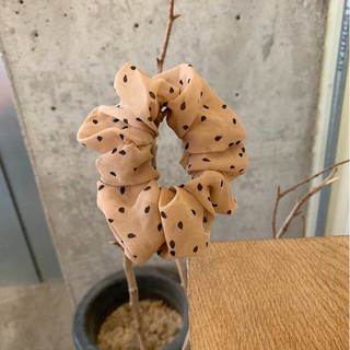 Dây Buộc Tóc, Cột Tóc Scrunchies Chấm Bi Phong Cách Retro SC04