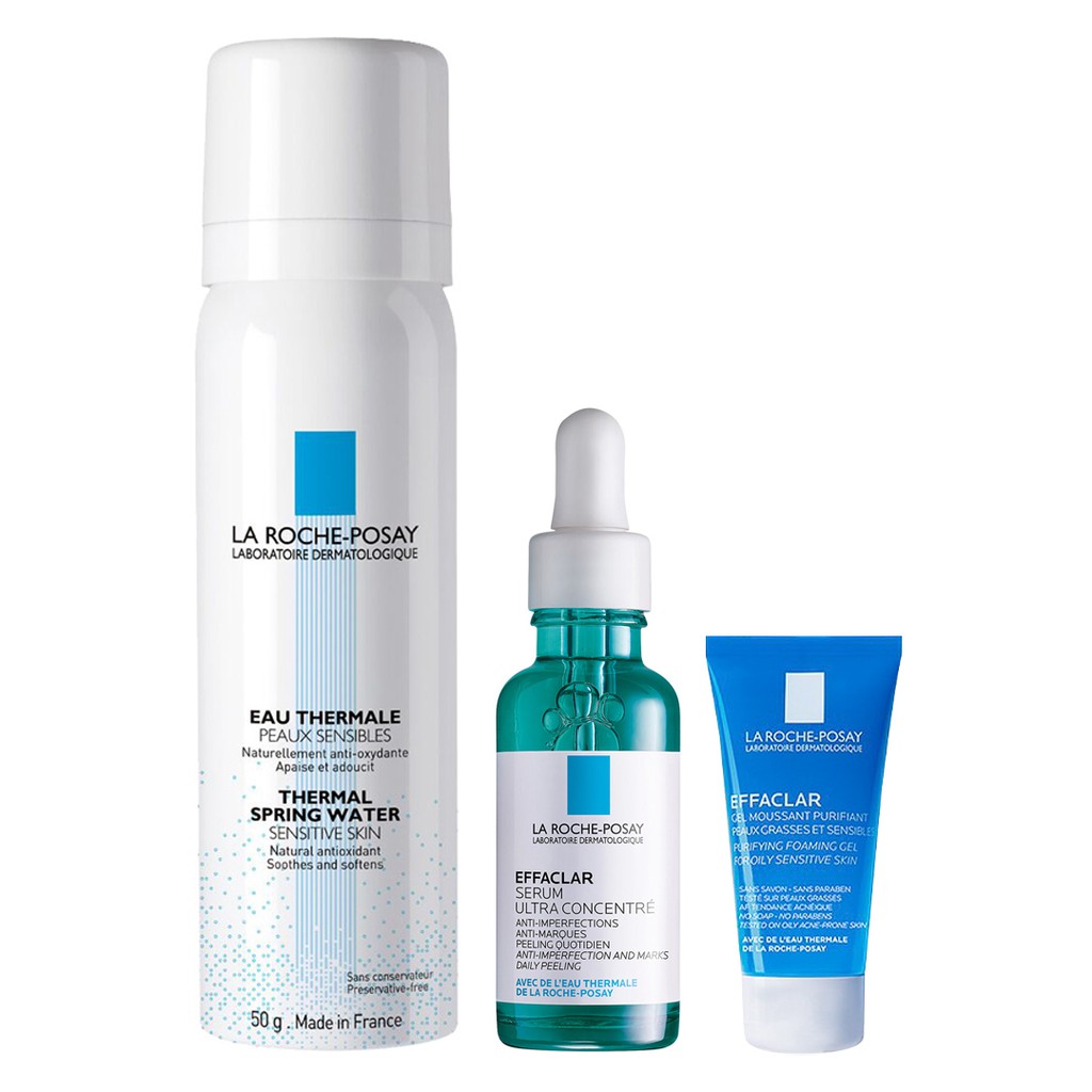 Bộ La Roche Posay Giảm Mụn, Thâm &amp; Thu Nhỏ Lỗ Chân Lông