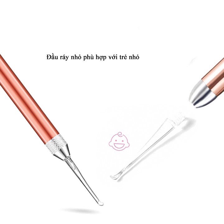 Ngoáy tai có đèn Bộ đèn soi lấy ráy tai cho bé