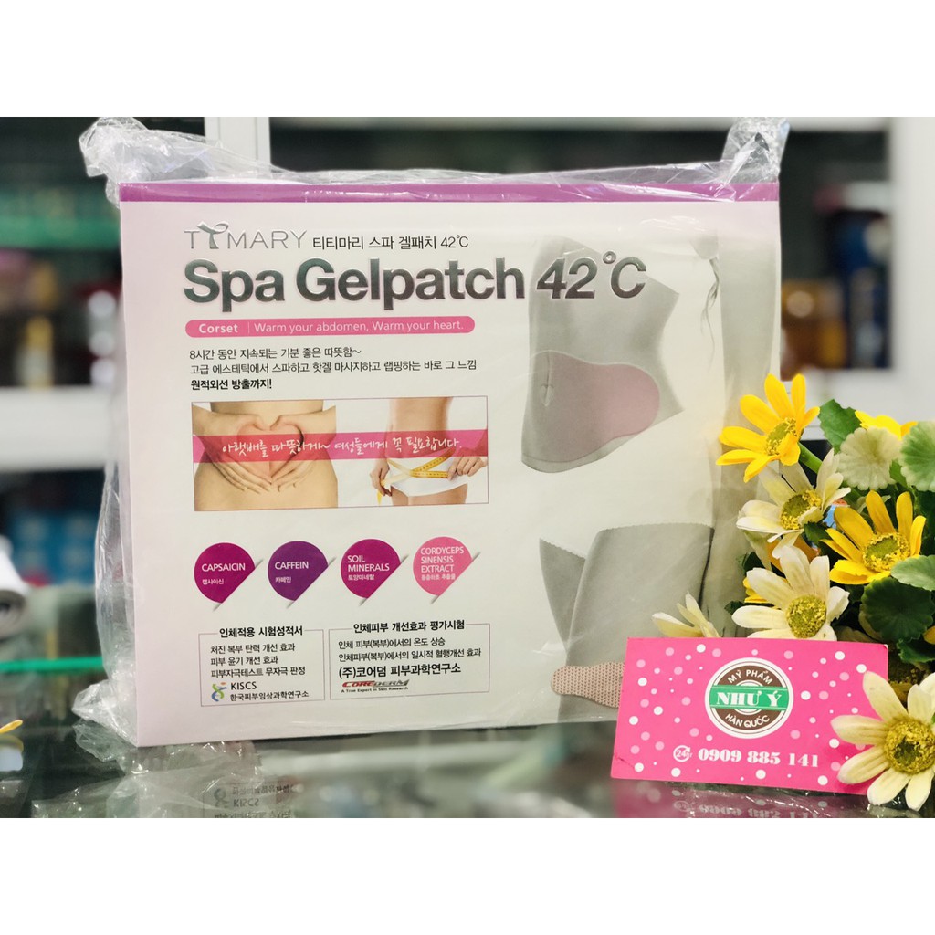 Miếng Dán Tan Mỡ Bụng Tymary Spa Gelpatch 42°C