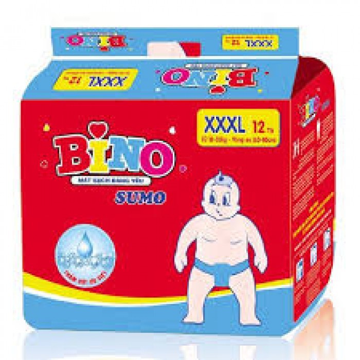 Tã dán bino big size 3XL 12 miếng ( 18-35kg )