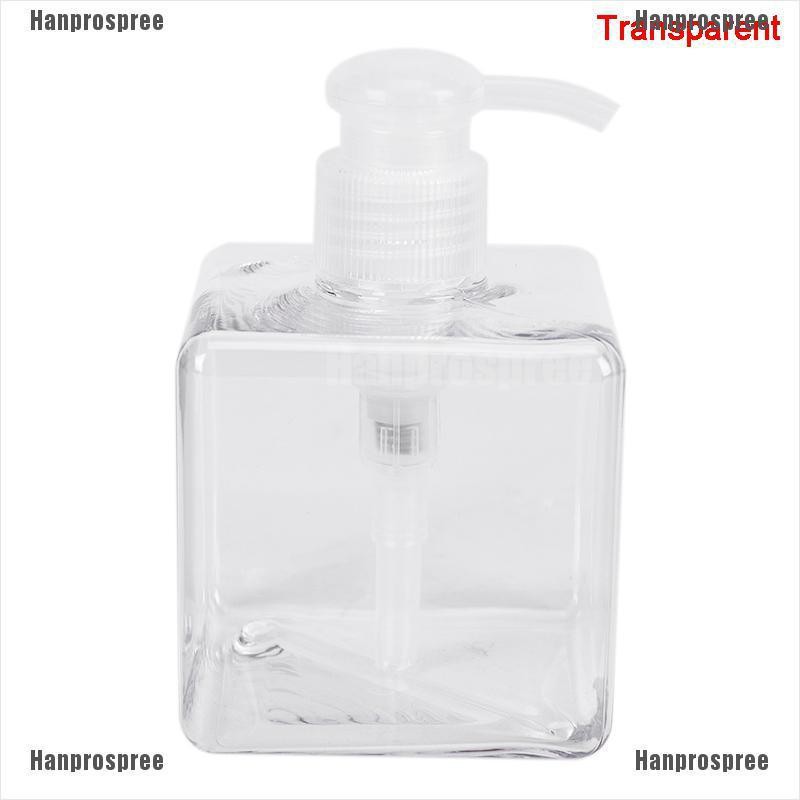 Chai Nhựa Rỗng Hình Vuông 250ml Đựng Dầu Gội Sữa Tắm Tiện Dụng