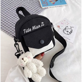 Túi đeo chéo tote mini chất liệu vải canvas