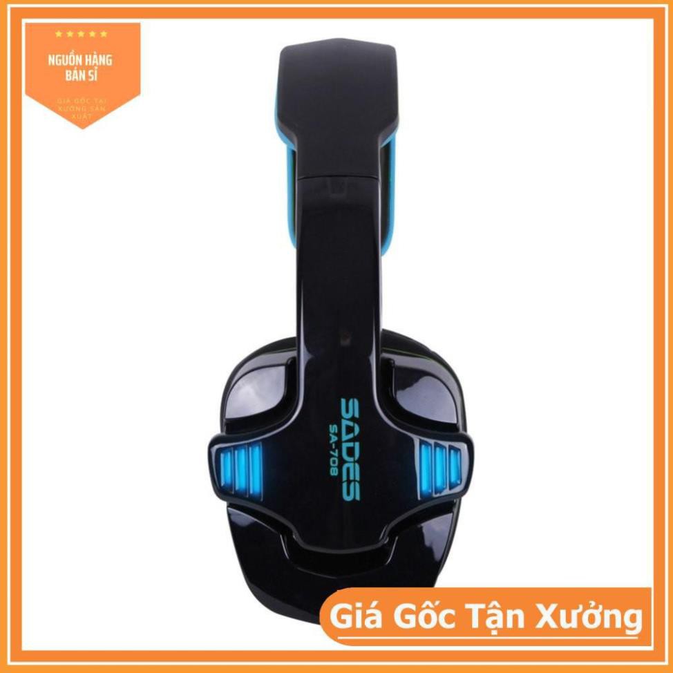 Tai nghe gaming SA-708 SADEST GT trùm tai Headphone gaming có mic tiện dụng cho PS4 PC Laptop