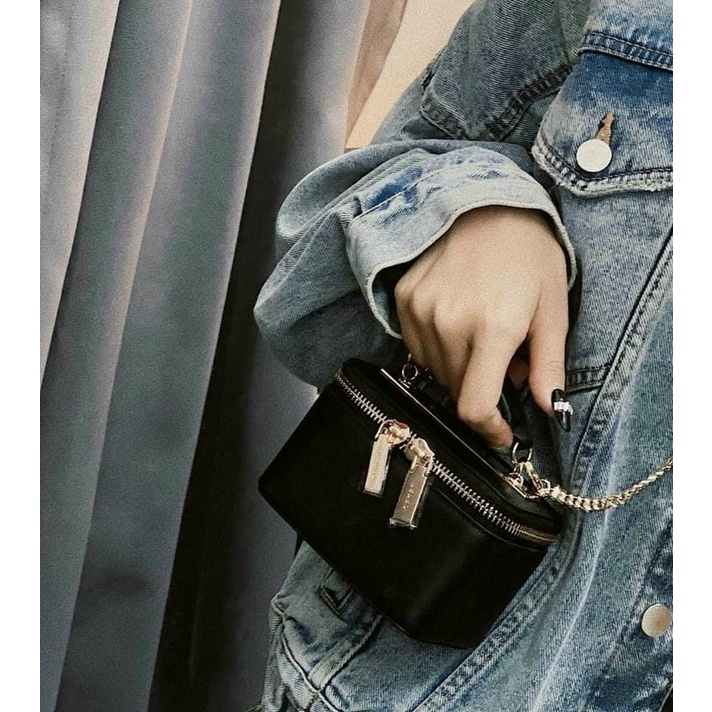 Cốp mini pe rô cỡ 14cm-ko đe vưa dt (full box) kèm túi vải - HANA BAG