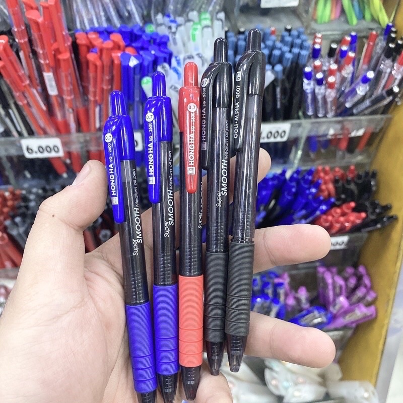 Hộp 12 Bút Semigel Hồng Hà SG2600-07mm Viết Trơn Đều Mực ( 01 Hộp)