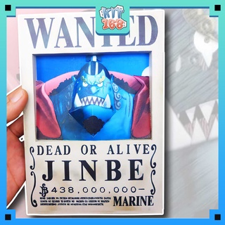 Mô hình giấy anime game truy nã jinbe 3d - one piece
