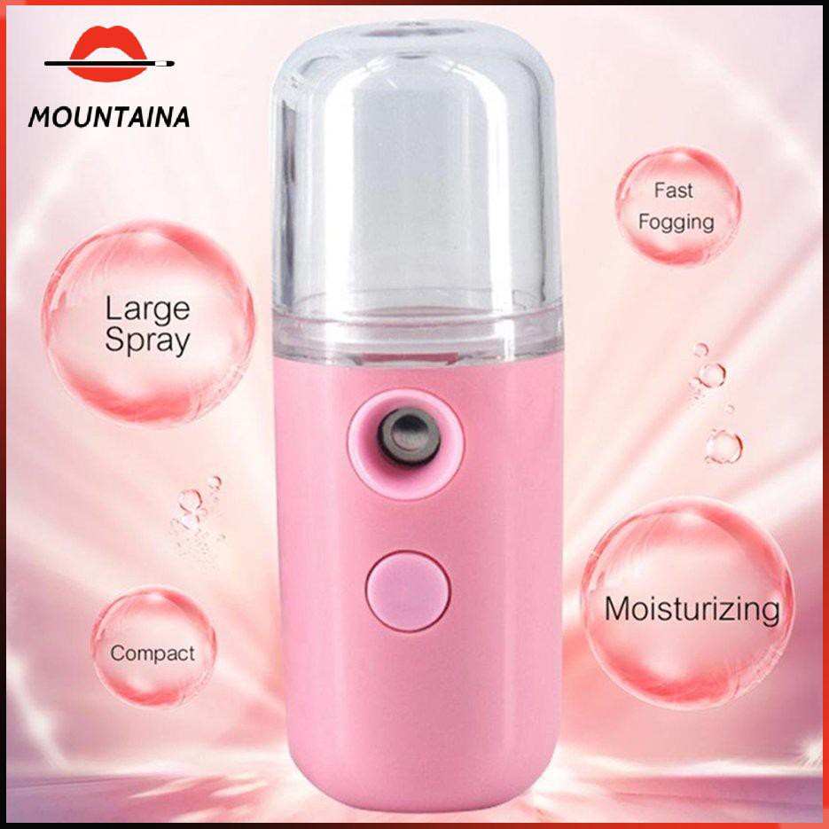 Máy Phun Sương Cầm Tay Xịt Khoáng MINI NANO Chính Hãng - Bản Full Phụ Kiện Cáp Sạc - Cấp Ẩm Dưỡng Da Bổ Sung Khoáng