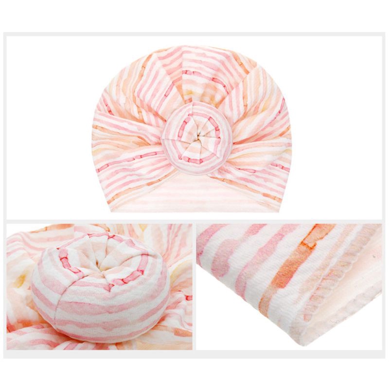 Mũ Bonnet Thoáng Khí In Họa Tiết Hoa Thời Trang Mùa Hè Cho Bé Sơ Sinh