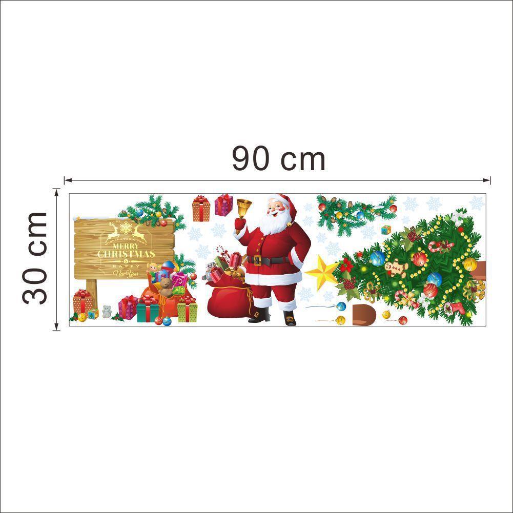 Sticker Dán Tường Trang Trí Giáng Sinh Hình Cây Thông Noel