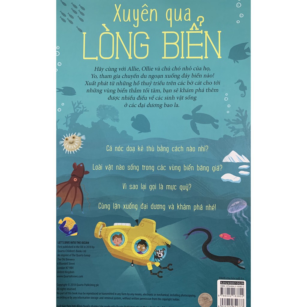 Sách - Xuyên Qua Lòng Biển - Cùng Lặn Xuống Đại Dương Nào