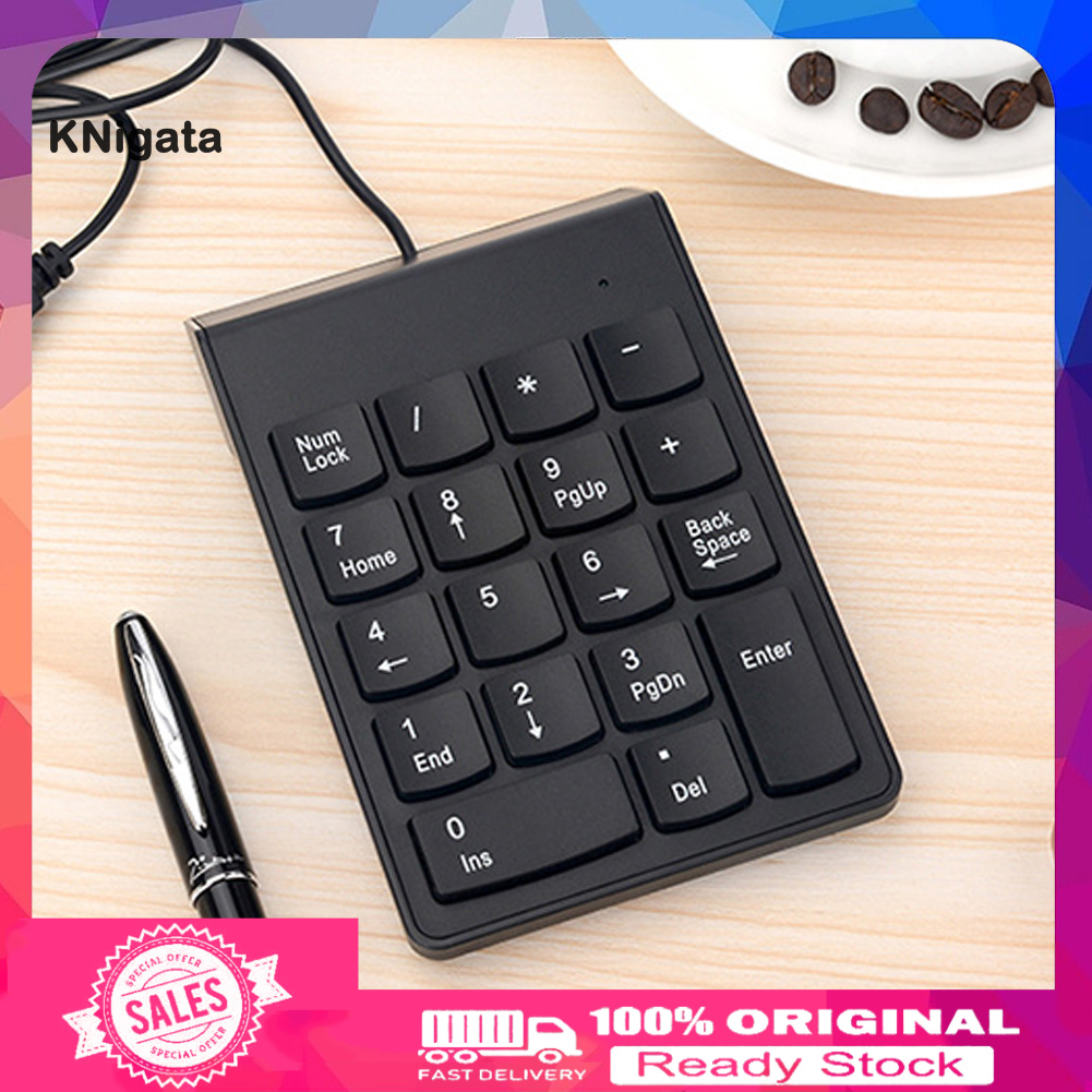 {HAM} 18 Keys Mini USB Wired Numeric Keypad Keyboard Numpad for PC Laptop Computer