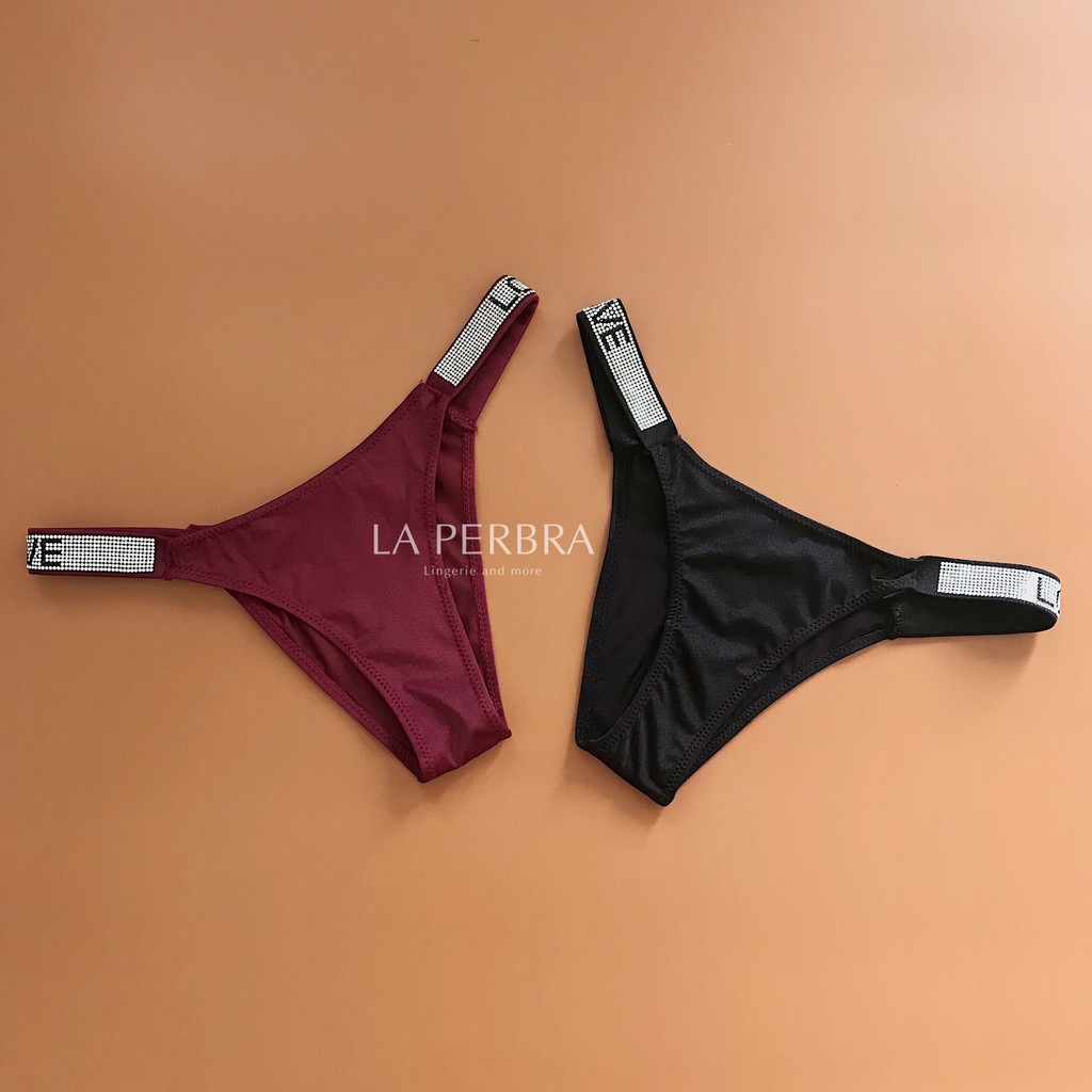 Quần Lót Nữ Dáng Nửa Mông Đai Đính Đá Chữ Love Sexy La Perbra - P05