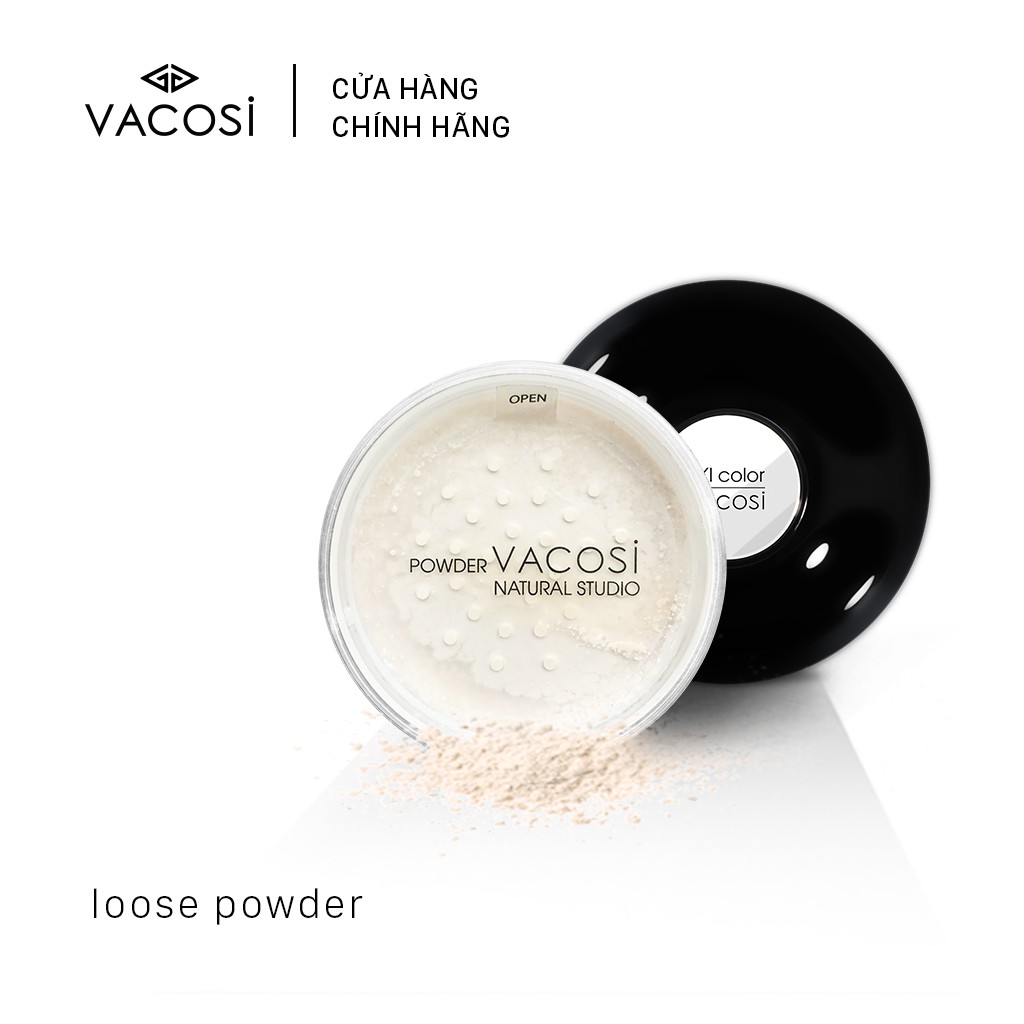 Phấn Phủ Dạng Bột Siêu Mịn Kiềm Dầu VACOSI 10gr