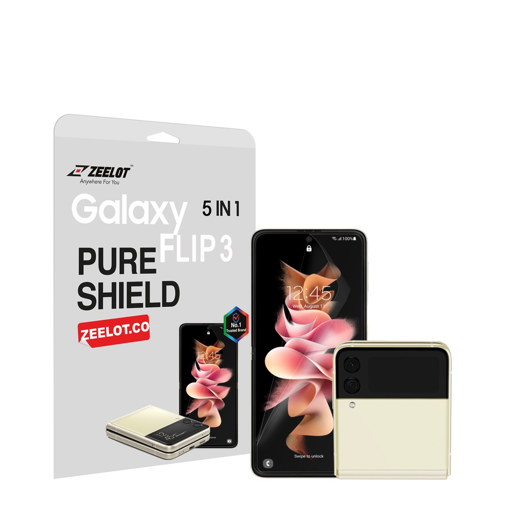 Bộ Dán Full ZEELOT 4 In 1 cho Samsung Galaxy Z Flip 3 5G