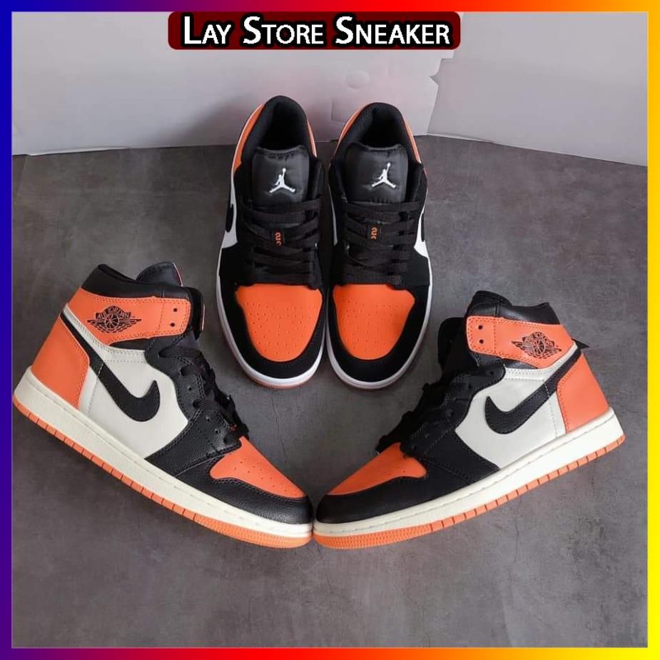 Giày thể thao sneaker Jordan Xám Cao, Giày JD 1 xám cao SMOKE GREY full box bill -LAYST