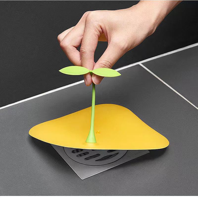 [Bán Chạy Promos] Tấm Lọc Rác Bồn Rửa Chén / Cống Thoát Nước Sàn Nhà Tắm Bằng Silicon Hình Hạt Đậu Nhỏ Dễ Thương