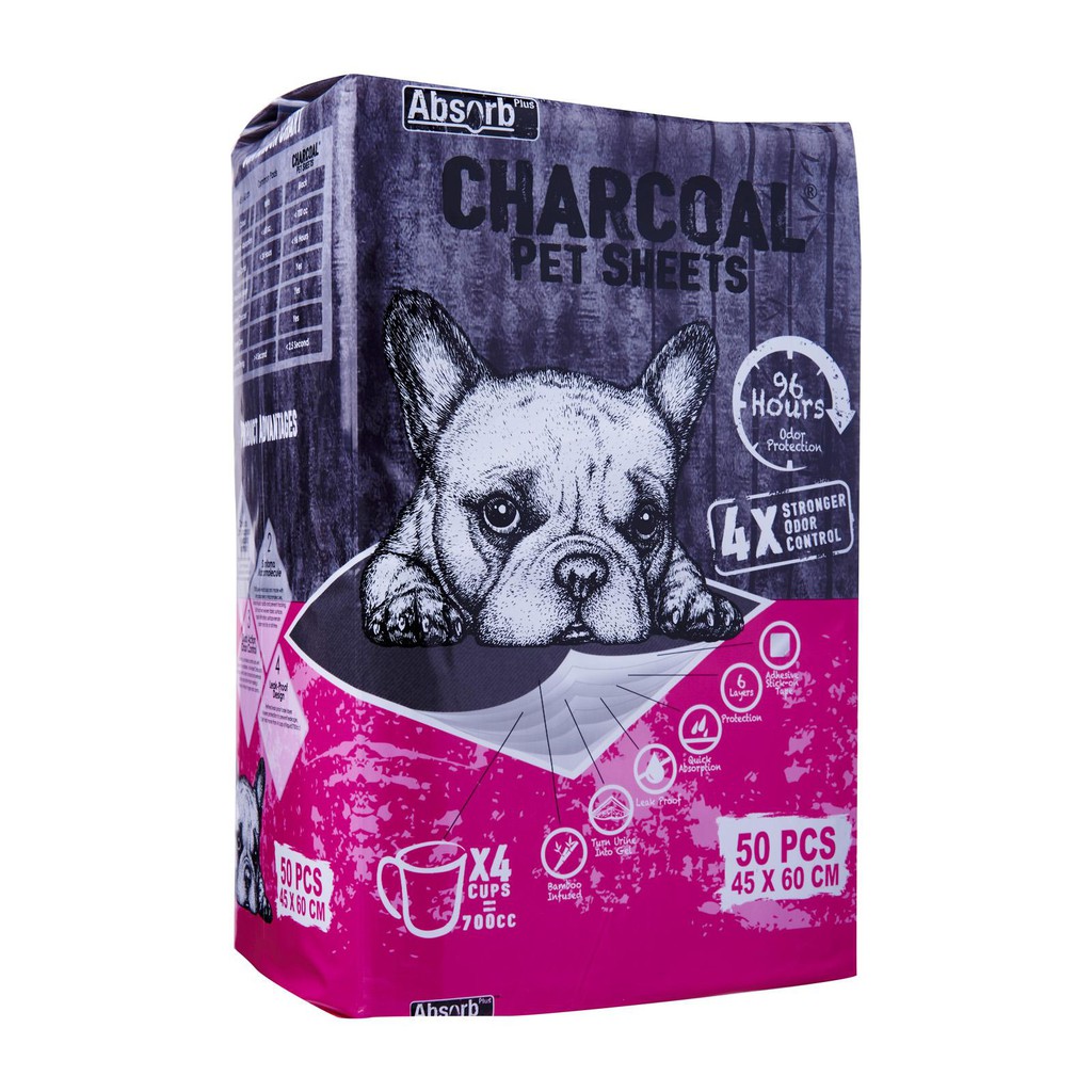 Combo 10 tấm tã lót than diệt khuẩn và siêu thấm hút cho chó mèo Absorb Charcoal Pet Sheets