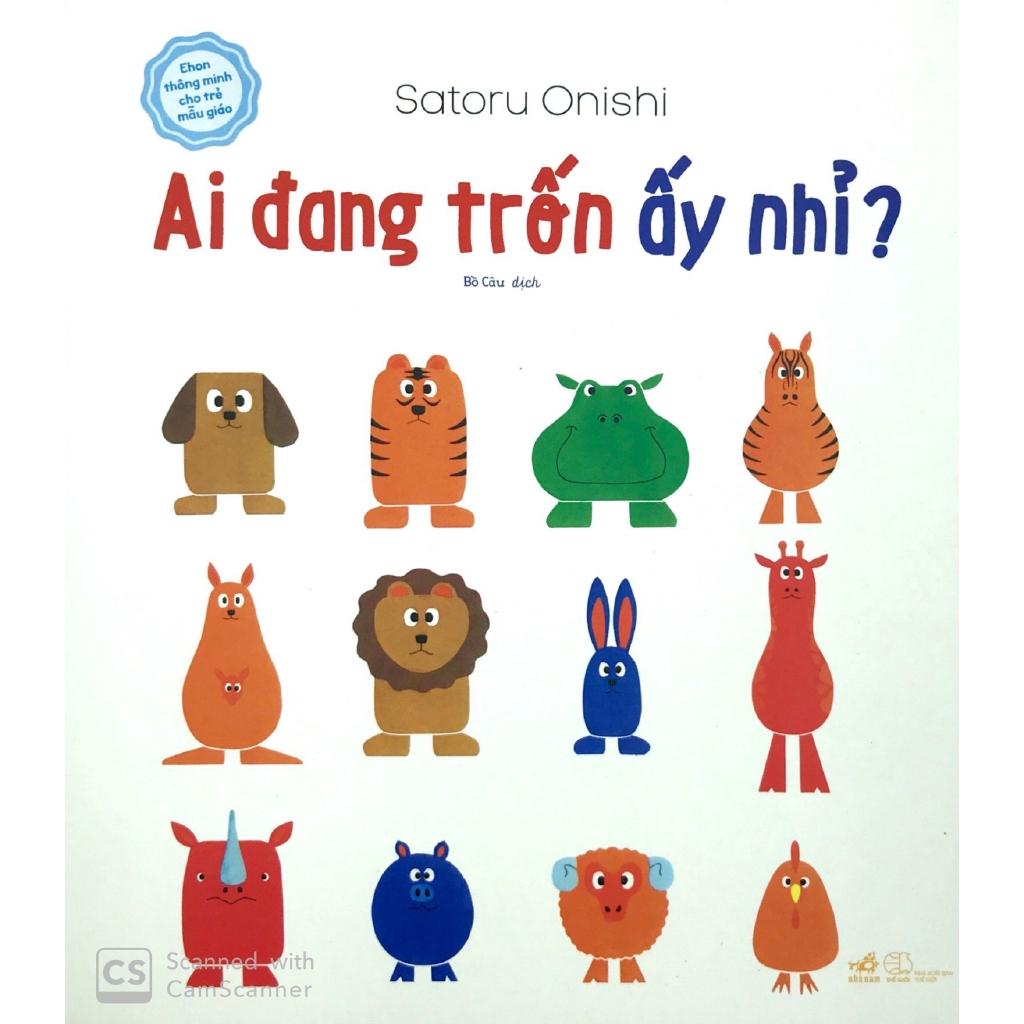 Sách - Ehon Thông Minh Cho Trẻ Mẫu Giáo: Ai Đang Trốn Ấy Nhỉ?