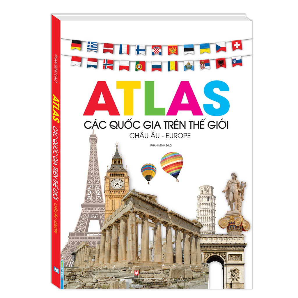 Sách - Combo Atlas các quốc gia trên thế giới châu âu, châu á (2 cuốn)