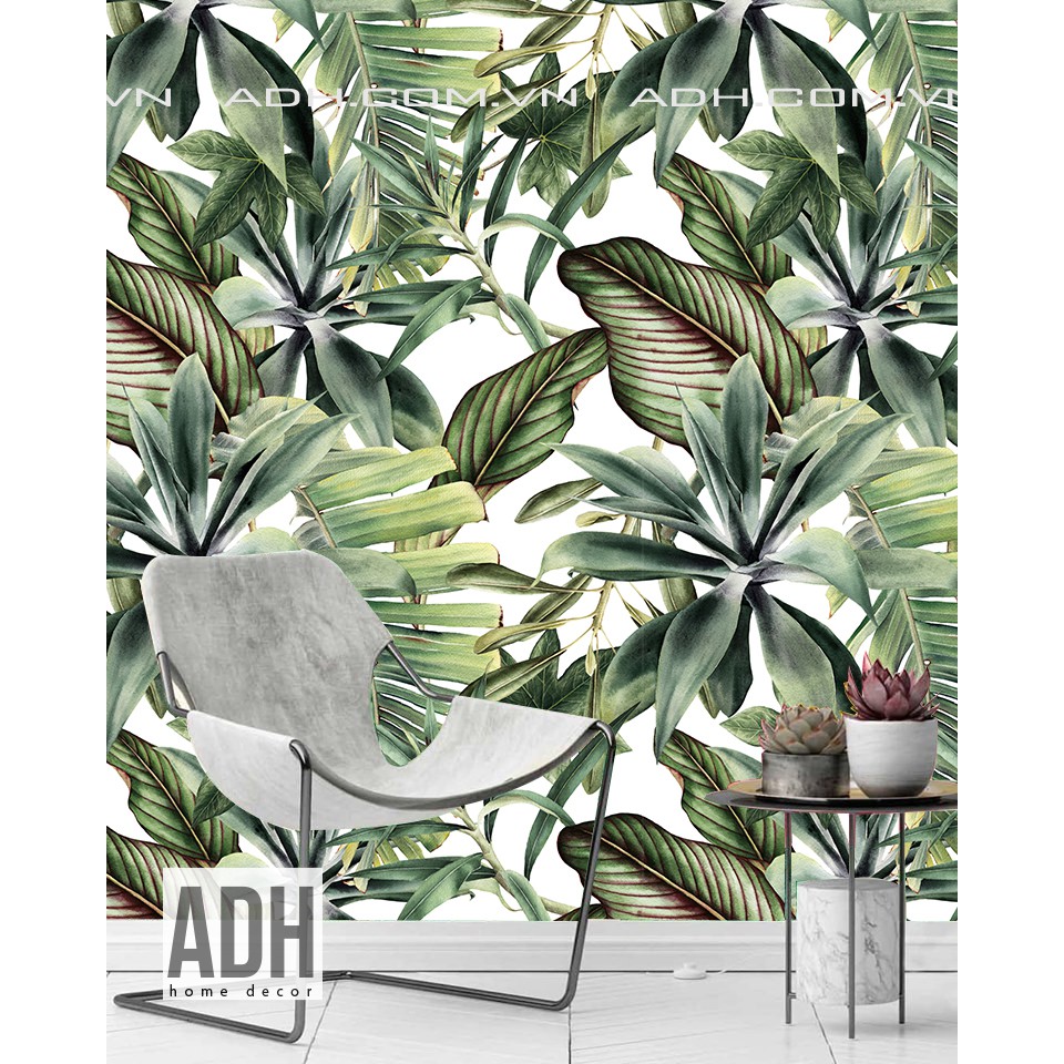 Decal dán tường lá chuối ADH191016
