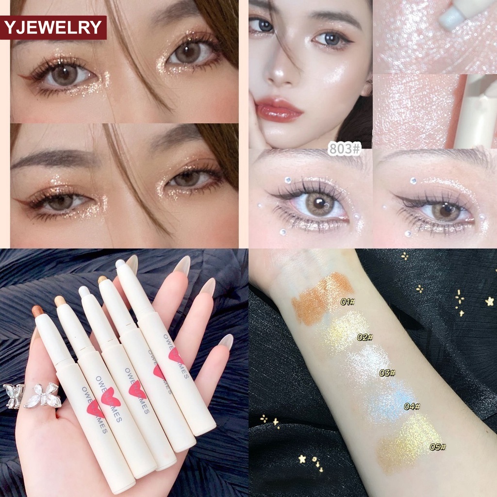 [Hàng mới về] Bút Kẻ Mắt Hai Đầu Ánh Ngọc Trai Sáng Bóng Tự Nhiên