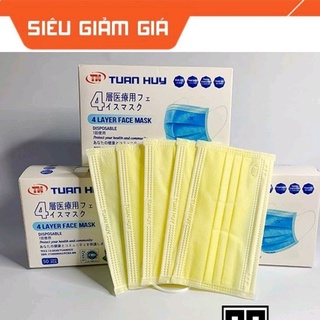 HỘP 50 CHIẾC KHẨU TRANG Y TẾ MÀU VÀNG