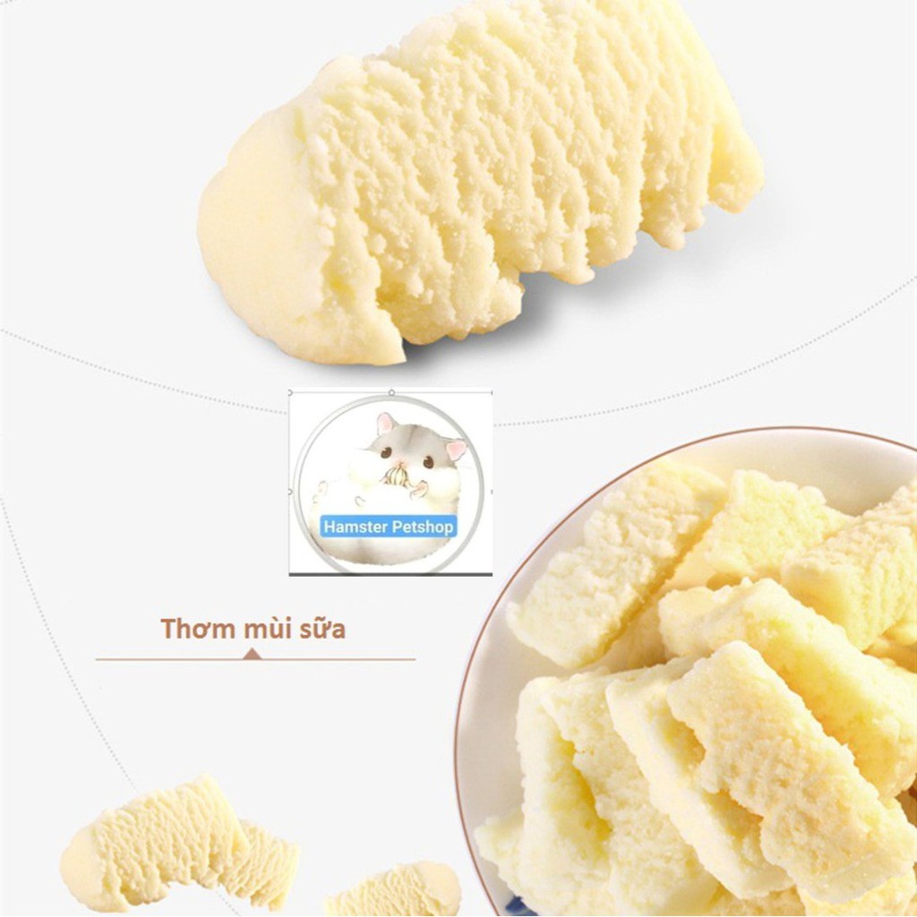 Pho mát thơm, giòn cho hamster, Guinea Pig (bọ ú, chuột lang), thỏ, sóc bắc mỹ 35g