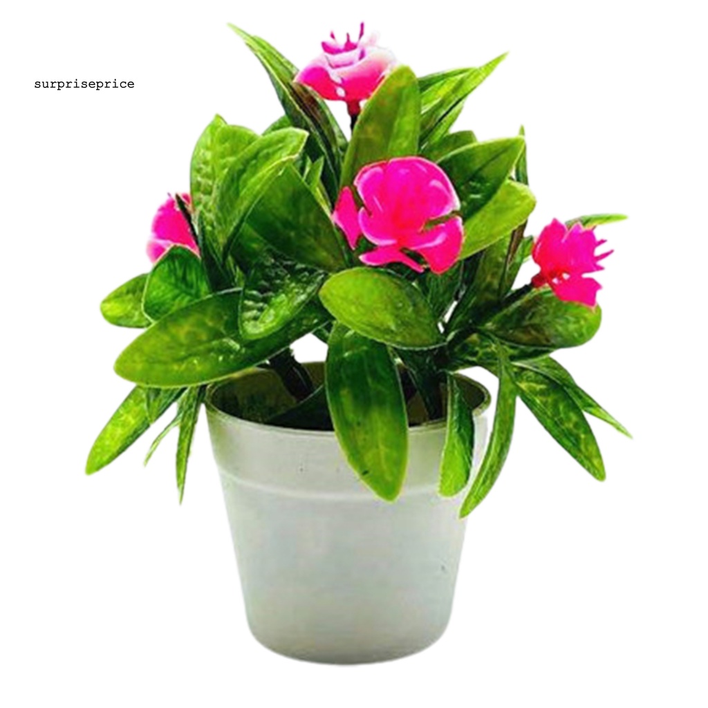 1 Bộ Chậu Hoa Hồng Giả Uốn Xoăn Không Phai Màu