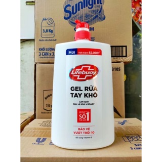 (MỚI) Gel dung dịch rửa tay khô LIFEBUOY 1.1 L Sát khuẩn bảo vệ vượt trội