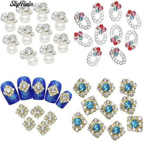 Set 10 Cườm Đính Trang Trí Móng Tay Nghệ Thuật