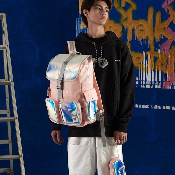 Balo đi học - Cặp đi học Tote Talk VK backpack dành cho nam nữ thời trang - Bảo Hành Trọn Đời Mã XO Màu Đen