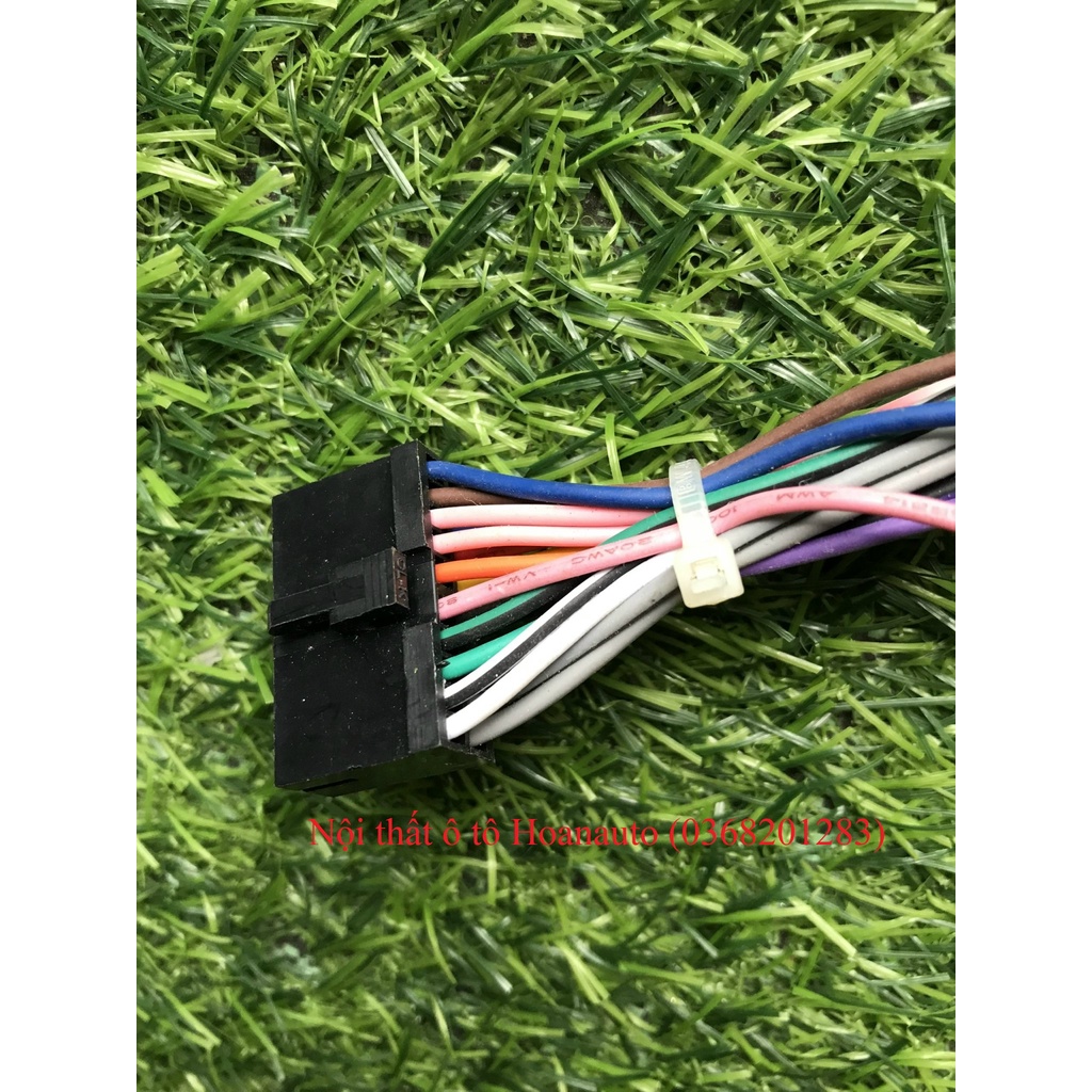 Dây Rắc Nguồn, Âm thanh, Cho Đầu DVD ô tô - 20 pin có rắc Aux, USB và rắc cái Huyndai