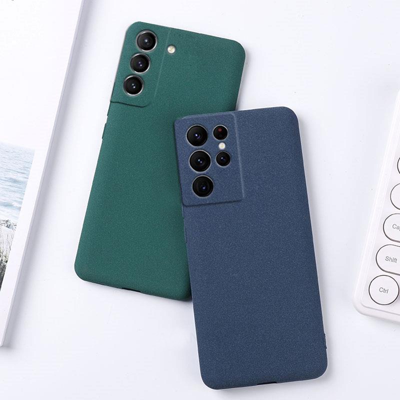 Ốp Điện Thoại Mềm Mặt Nhám Chống Dấu Vân Tay Cho Samsung Galaxy S22 Ultra S20 FE S21 Plus