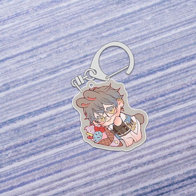 Móc Khóa Nhựa Acrylic In Hình Nijisanji Luxiem Mysta Rias