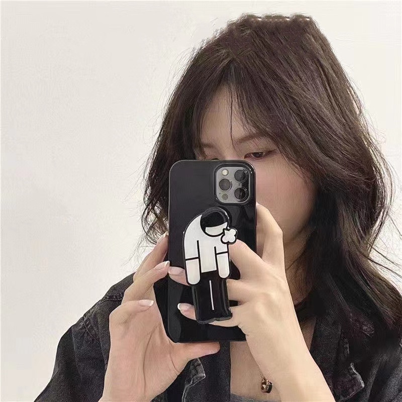 Ốp Điện Thoại Mềm Có Giá Đỡ Dễ Thương Cho iPhone 12 Pro Max 11 678 Plus