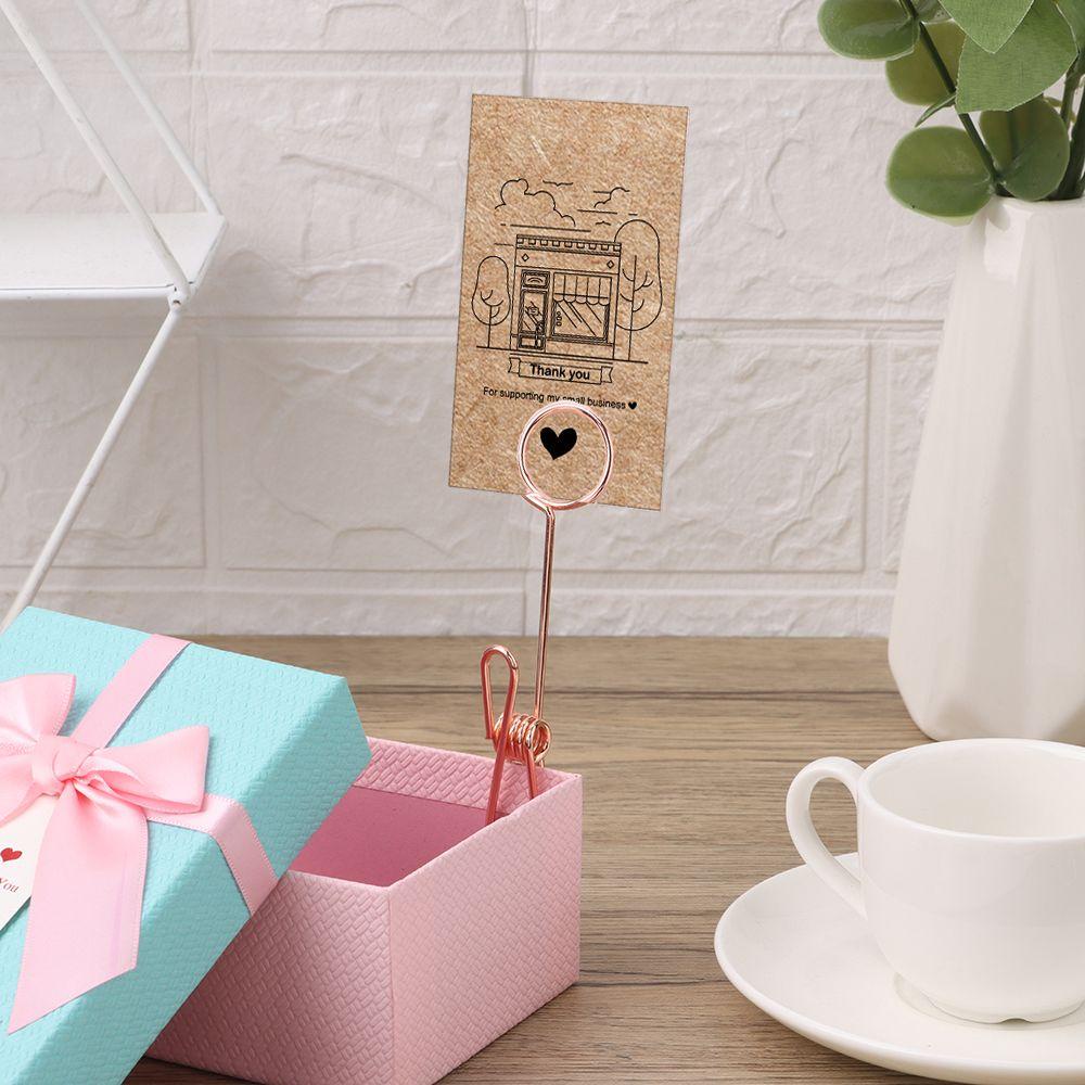 Giá Đỡ Kẹp Ảnh / Thẻ Đánh Dấu Bằng Giấy Tiện Dụng Cho Đám Cưới