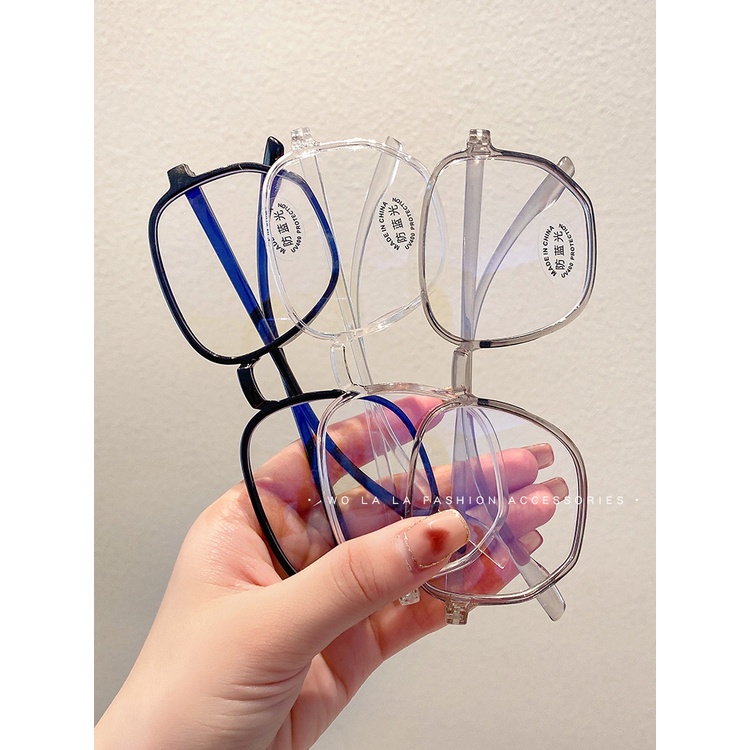 Kính Mát Gọng Phẳng Bảo Vệ Mắt Chống Tia Sáng Xanh Chống Tia Bức Xạ Dành Cho Nữ