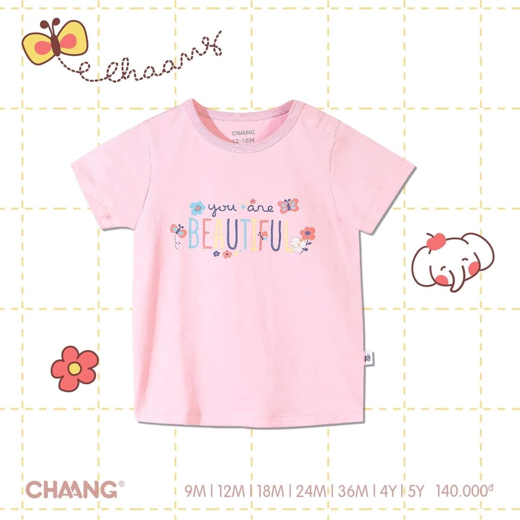 Chaang áo cotton cộc tay summer cho bé trai bé gái