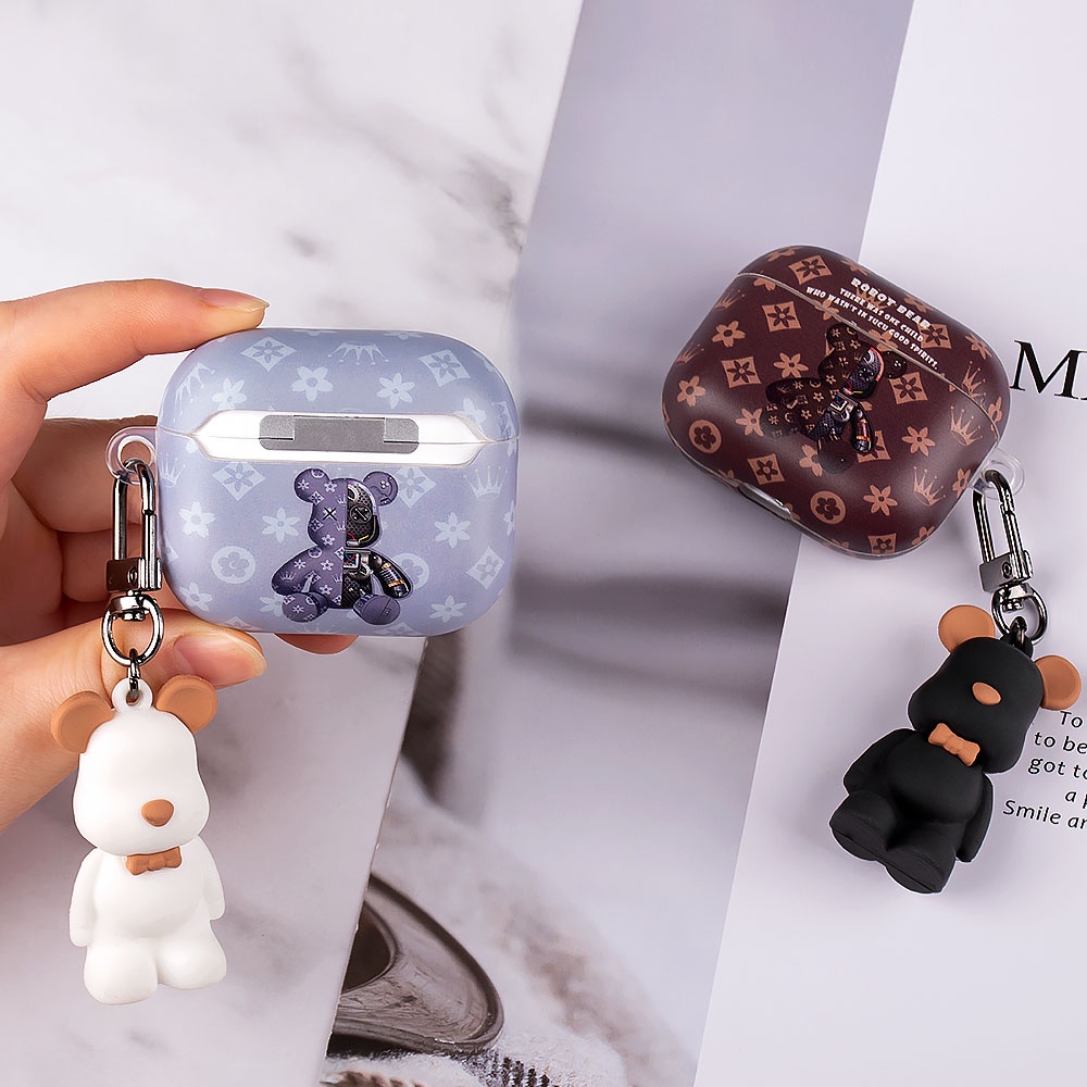 Cartoon IMD violent bear  Apple Airpods 3 2021 1/2 Pro Cover wireless bluetooth earphone Charging Protective Case Box