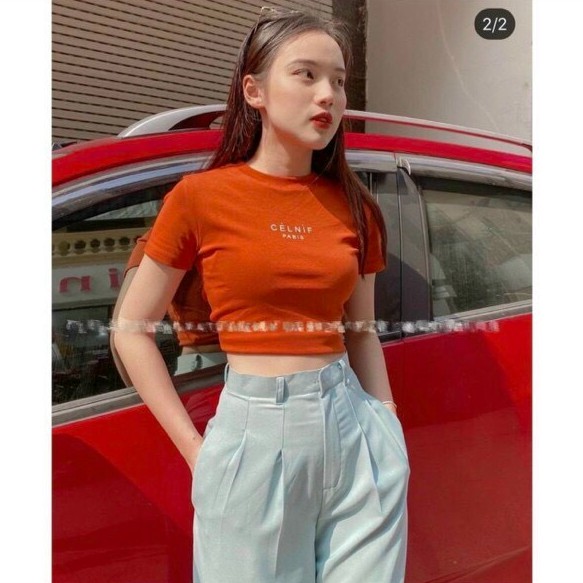 Áo Croptop 💖  💖FREESHIP Áo croptop ngắn tay ôm Chất co dãn 4 chiều, thoáng mát Thời Trang Mùa Hè 2021