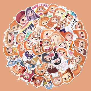 Set 10/25/50 miếng dán trang trí laptop vali họa tiết hoạt hình Himouto Umaru-chan đáng yêu