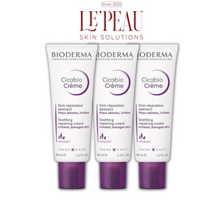 Kem dưỡng ẩm Bioderma cicabio creme 40ml tím phục hồi da tổn thương - LEPEAU VIETNAM