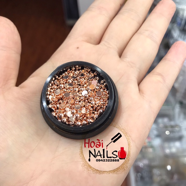 Bi dẹt kim loại mix size - Phụ kiện Nail