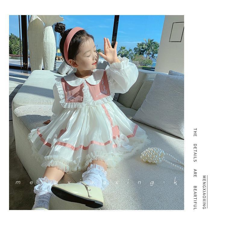 Đầm Công Chúa Phong Cách Lolita Thời Trang Xuân Thu Dành Cho Bé Gái