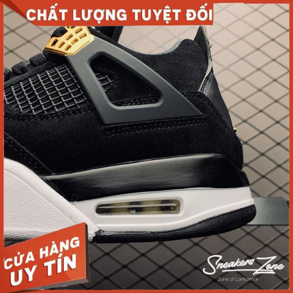 (FREESHIP+HỘP+QUÀ) Giày thể thao Giày thể thao AIR JORDAN 4 ROYALTY đen đế trắng siêu đẹp cho nam và nữ | BigBuy360 - bigbuy360.vn